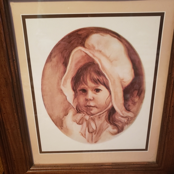 Vel Miller Signed Prints Little Cowboy & Little Western Girl - Picture 5 of 11